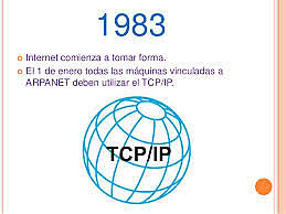 Internet comienza a tomar forma.