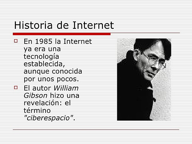 Gibson hizo una revelación: el término ´ciberespacio´