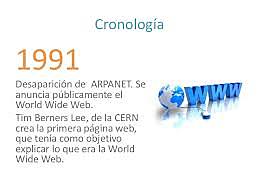 Nace la primera página web.