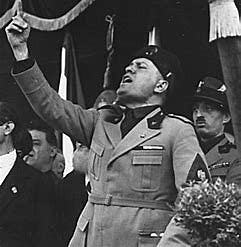 Benito Mussolini, jefe de Estado