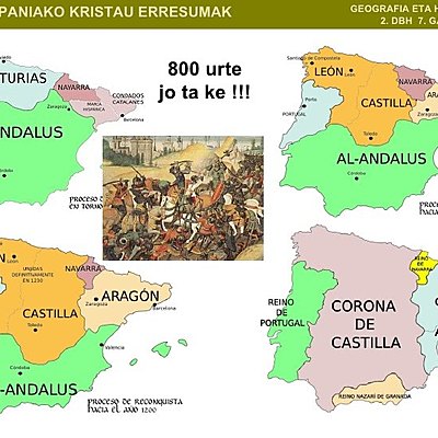 Timeline: HISPANIAKO KRISTAU-ERRESUMAK