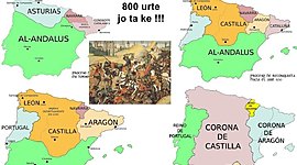 Timeline: HISPANIAKO KRISTAU-ERRESUMAK