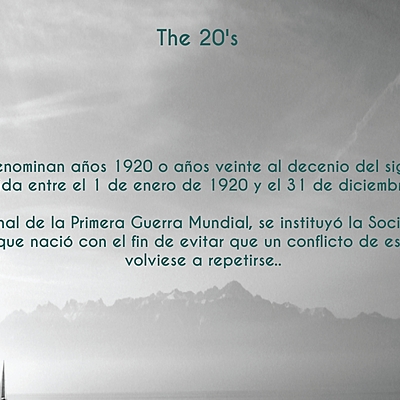 Timeline: Timeline de los años 20 y sucesos