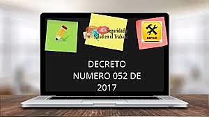 decreto 052 de 2017
