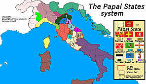 Italian forces took over the Papal States leading to Italian unification