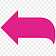 Kisspng computer icons arrow red color pink arrow 5b35a170816774.5030939115302413925301