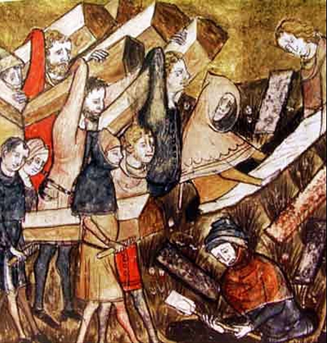 Arribada de la peste negra a Europa