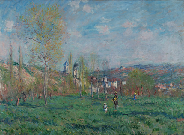 6 Primavera en Vethuil / Monet