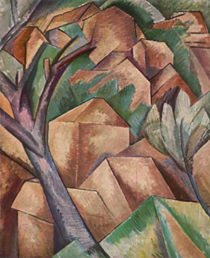 9. Maisons et arbre Braque