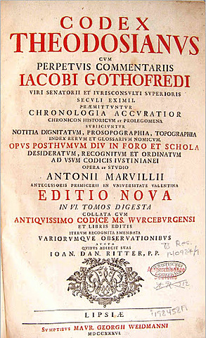 Začne veljati Teodozijev zakonik