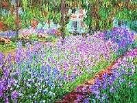 Lirios en el jardín