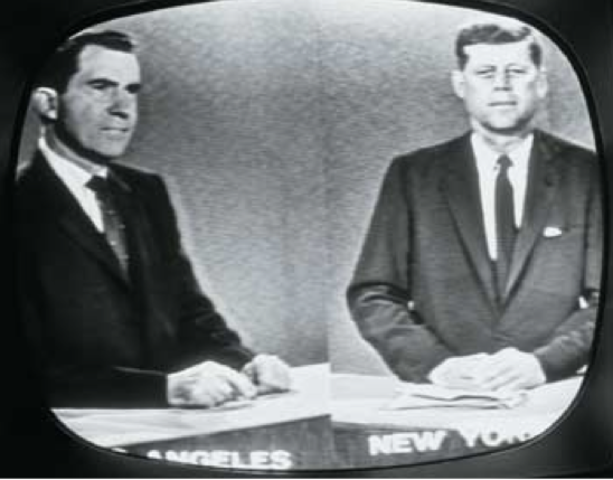 JFK debates Richard Nixon on television