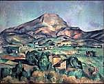 La montaña Sainte-Victoire vista desde Bellevue, Paul Cézanne