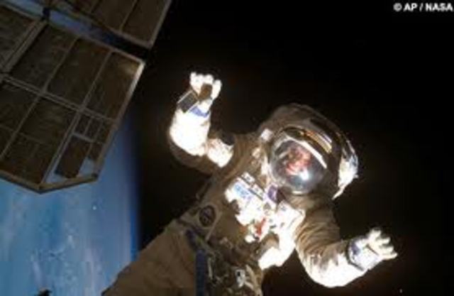 First spacewalk