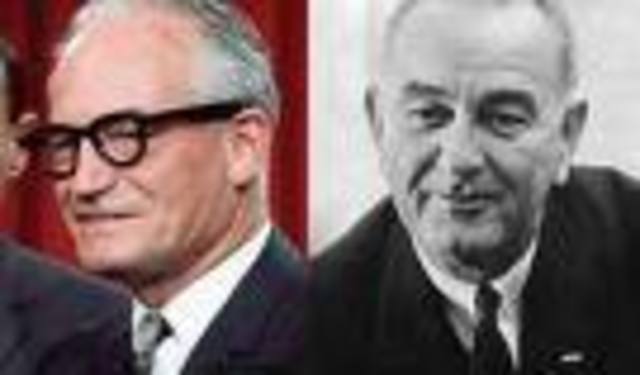 Barry Goldwater Runs On A Conservative Base And Loses To LBJ