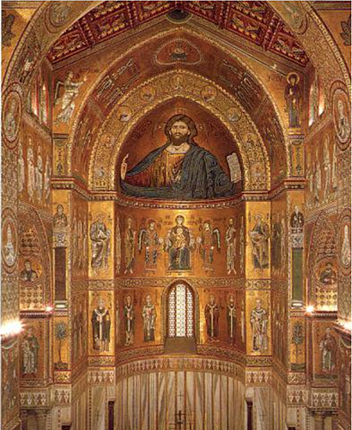 Mosaics de l'absis de la catedral de Monreale