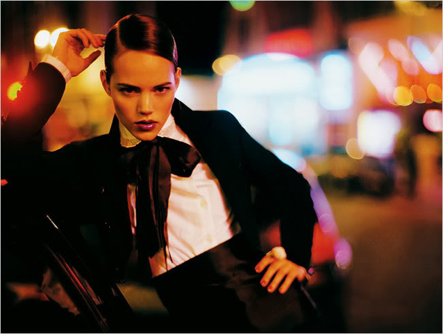 introduced le smoking - his legendary smoking suit