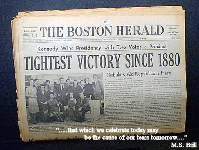 JFK Wins Election in 1960