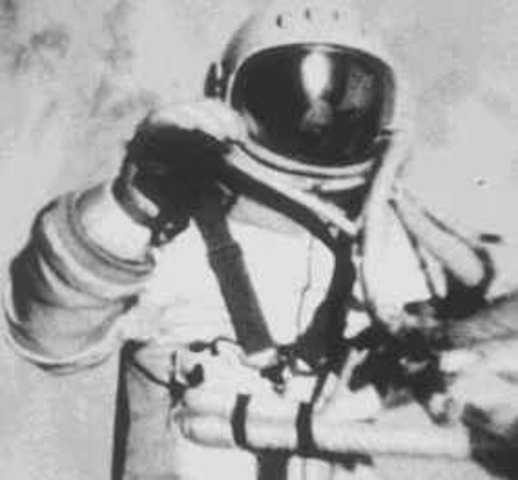 First man to walk in space