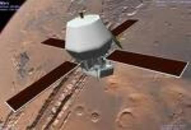 Mariner 9 orbits Mars