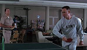 Forrest discovers ping-pong