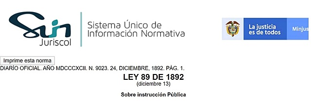Ley general de educación de 1892