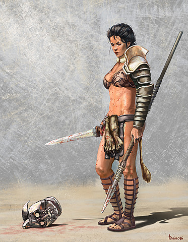 Prvi nastopi gladiatork