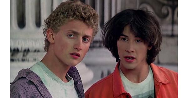 Bill and Ted in Class - Threatened with failing