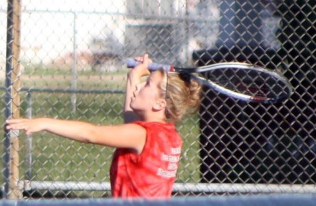 First Varsity Tennis match