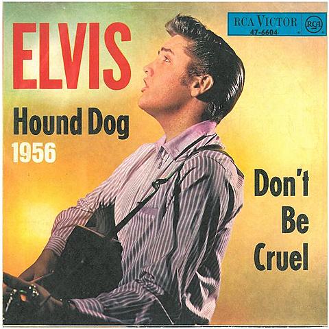 Elvis releases Hound Dog