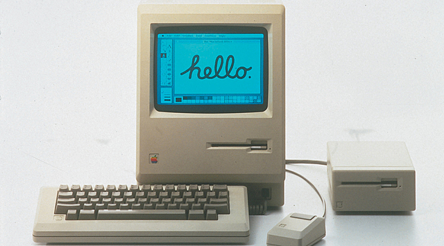 The Macintosh computer goes on sale