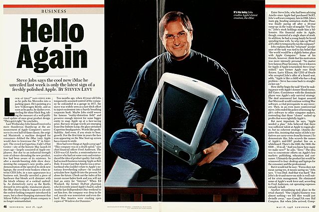 He comes back to Apple