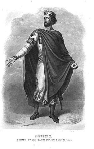 Borrell II s' independitza del rei Franc