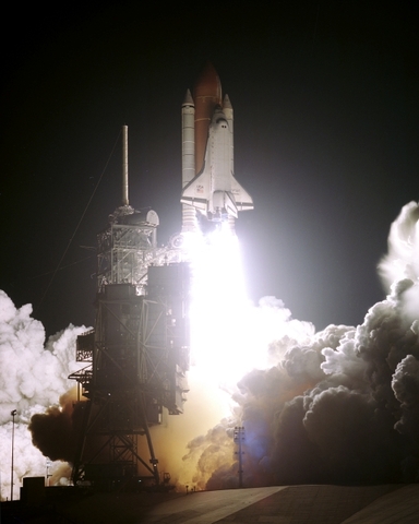 First American space shuttle launched