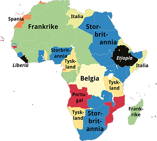 Deling av Afrika begynner