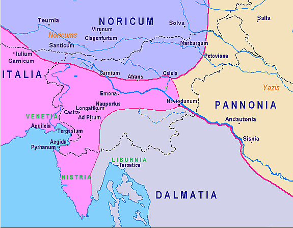 Skorajšni propad Emone zaradi vdiranja barbarov