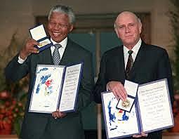 Il Premio Nobel per la Pace di Nelson Mandela e Klerk