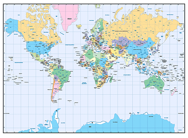 El mapamundi de Mercator
