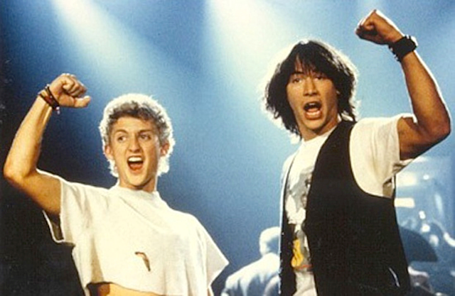 Bill and Ted in Class