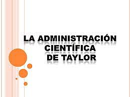 Administración Cientifica