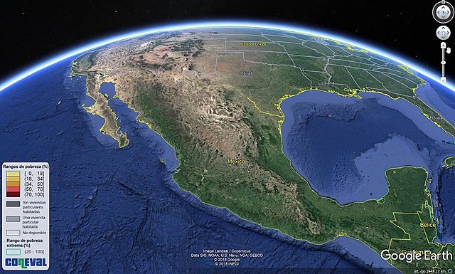 Mapa con Volumen y Proporcion GOOGLE EARTH