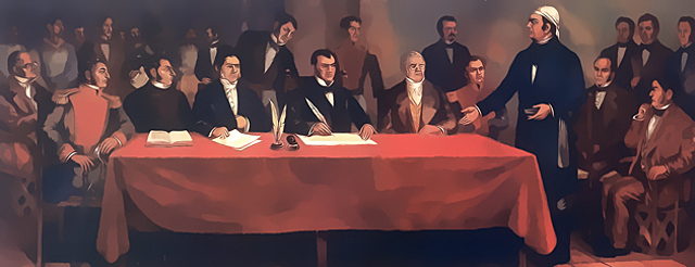 Primera Constitución política mexicana. Comenzando al termino del imperialismo de Agustín de Iturbide