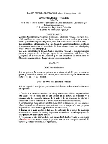 DECRETO 1710 DE 1963