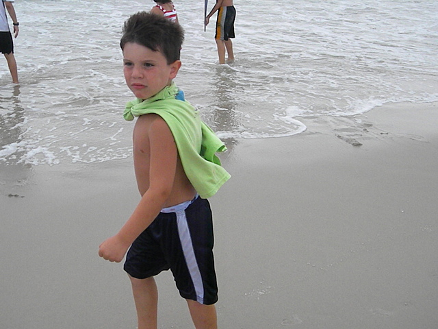 the walk on the beach