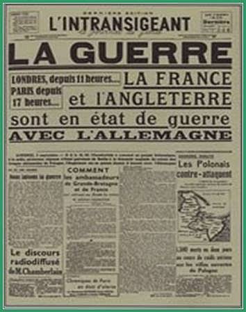 FRANCIA E GB - GUERRA ALLA GERMANIA