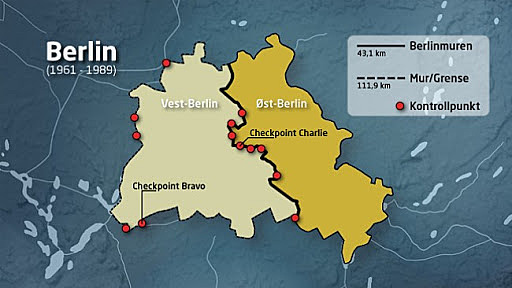 Berlin blir delt i to
