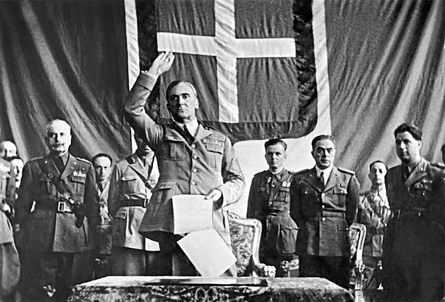 Imprisonment of Mussolini and end of Italian Fascism