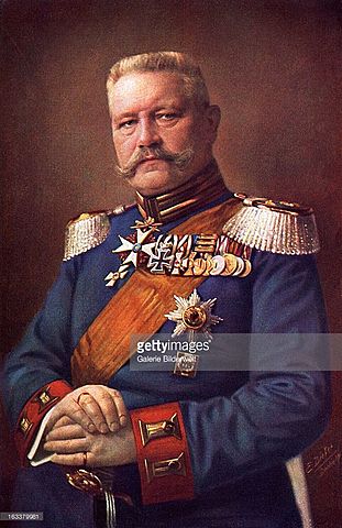Field Marshal Hinderburg was elected president of the Republic