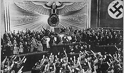 Hitler proclaims himself FÜRHER and achieves all-powerful power