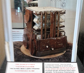 First manned model of a vacuum cleaner was patented in 1860